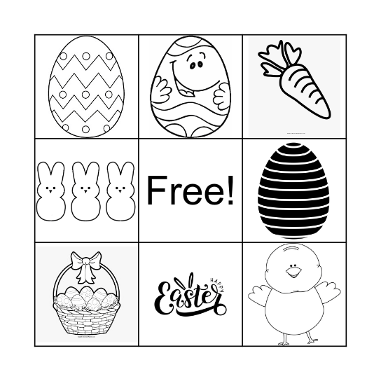Easter BINGO Card