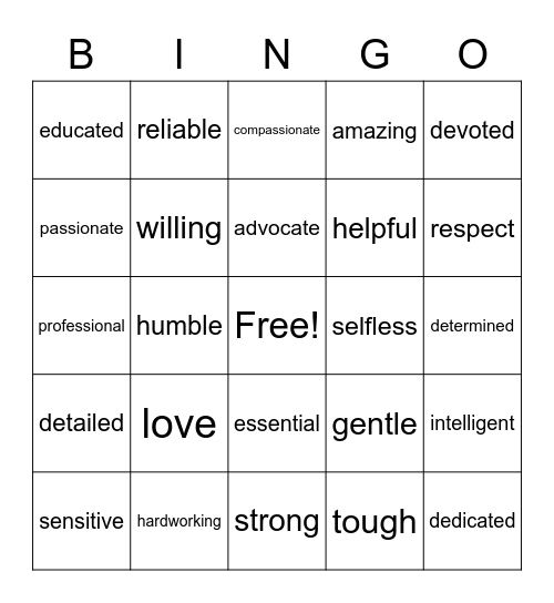 words-to-describe-nurses-bingo-card