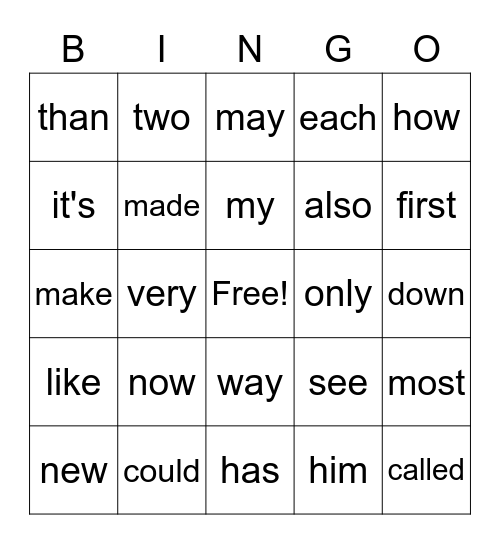 Bingo- Zen list 2 Bingo Card