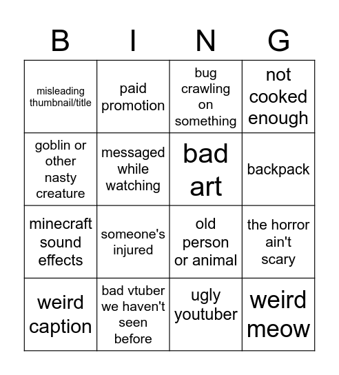 BINGO Card