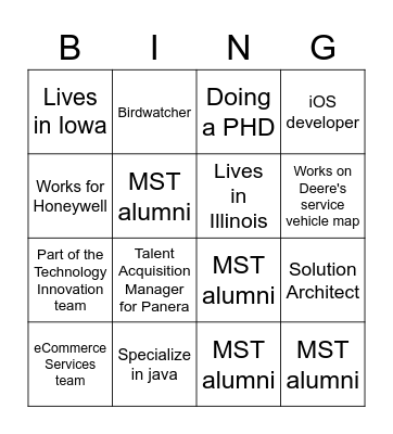 PickHacks 2022 Bingo Card