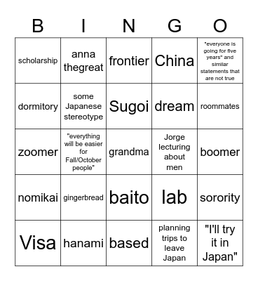 inner inner daily bingo Card