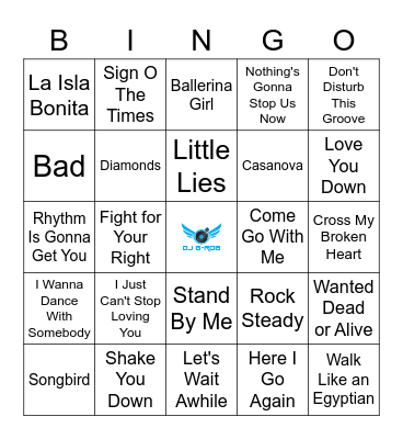 Class Of 87 Pt 1 Bingo Card