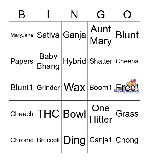 420-Bingo.com Bingo Card