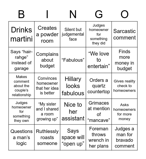 Hillary’s Truth Bingo Card