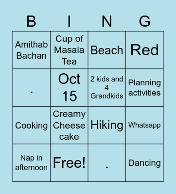 Get to know Bingo Card
