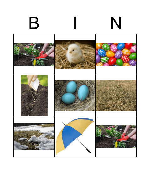 Spring Bingo Card