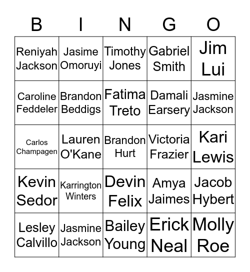 soph Emmaus  2015  Bingo Card
