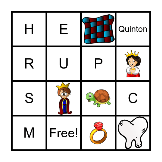 Q & K Bingo Card