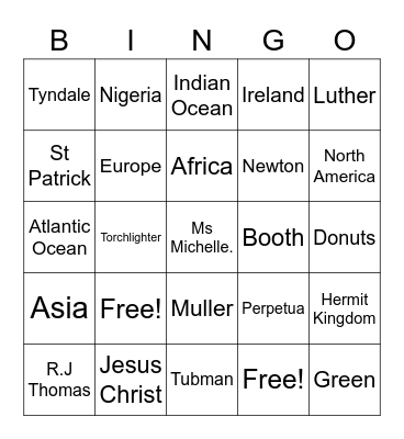 Torchlighter Bingo Card