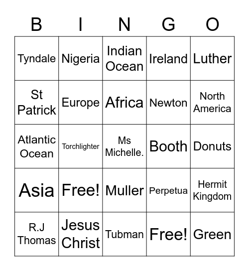 Torchlighter Bingo Card