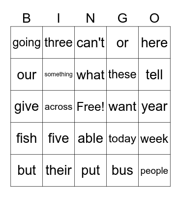 Dexter's Bingo Card