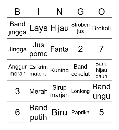 f4Wooshik's Bingo Card