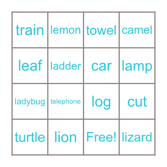 Bingo Time! Bingo Card