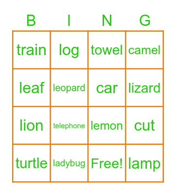 Bingo Time Bingo Card