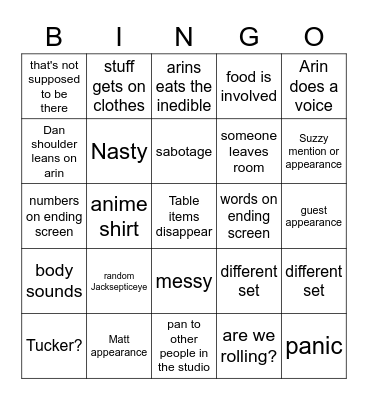 power hour bingo Card