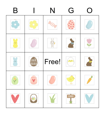 Easter BINGO Card