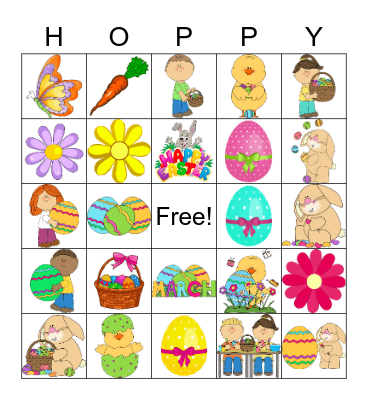 Easter Bingo Card