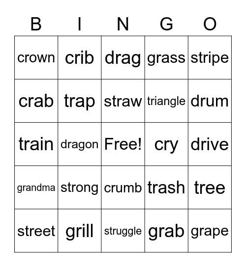 /ɹ/ you ɹeady? Bingo Card