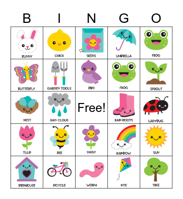 SPRING-O Bingo Card