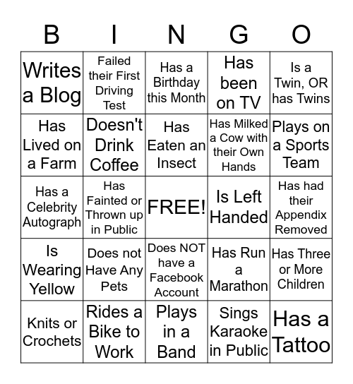 Customer Success Group Bingo! Bingo Card