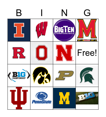 The Big Ten Bingo Card