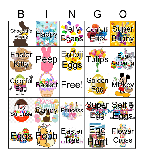 Easter Bingo Card