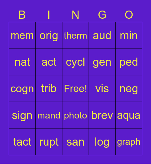 Bingo ツ Bingo Card