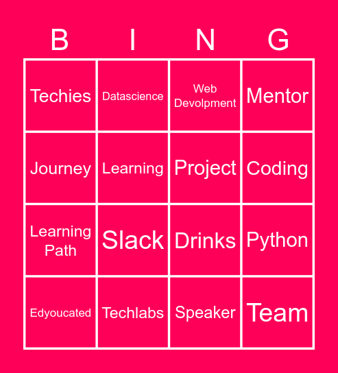 Techlabs Bingo Card