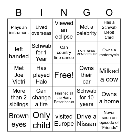 Elevation 2022 Bingo Card