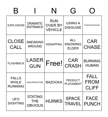 Virtual BingoFlix: Mac & Me (1988, PG) Bingo Card