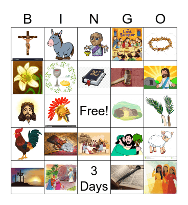 Easter Bingo Card