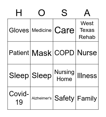 Volunteer Appreciation Bingo Card