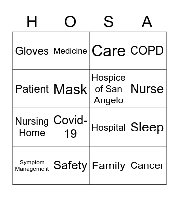 Volunteer Appreciation Bingo Card