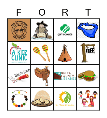 Fort Uncompahgre Day Bingo Card