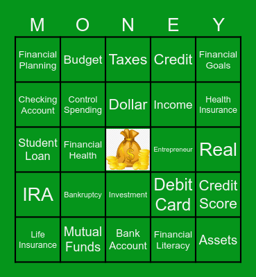 GLC Women's Ministry Financial Literacy BINGO Card
