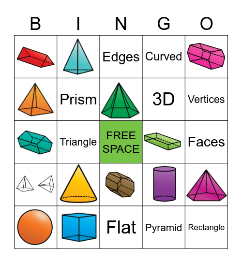 Geometry Unit Bingo Card