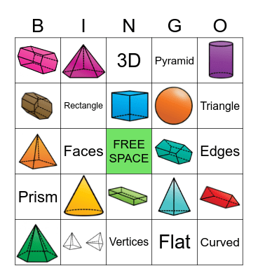 Geometry Unit Bingo Card