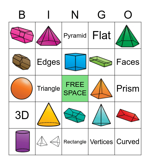 Geometry Unit Bingo Card