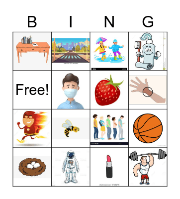 S Clusters Bingo Card