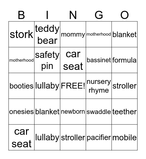 Harper Collins' Bingo Card