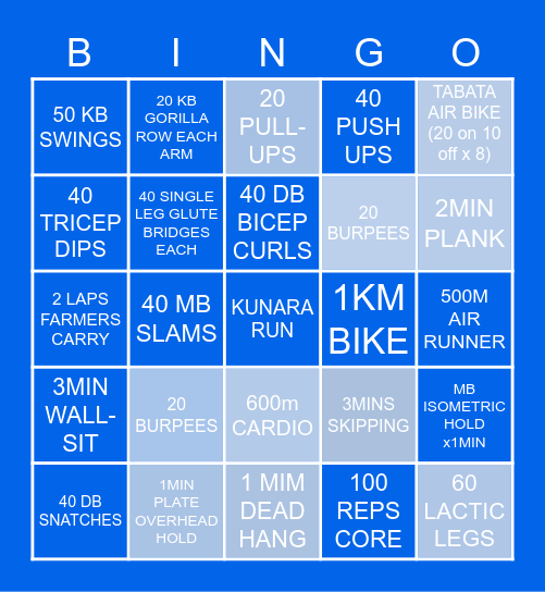 SYNERGY PERFORMANCE INSTITUTE Bingo Card
