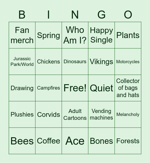 How similiar are you to NT88? Bingo Card