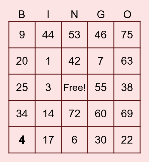 Shane Nicole Alzaga Bingo Card