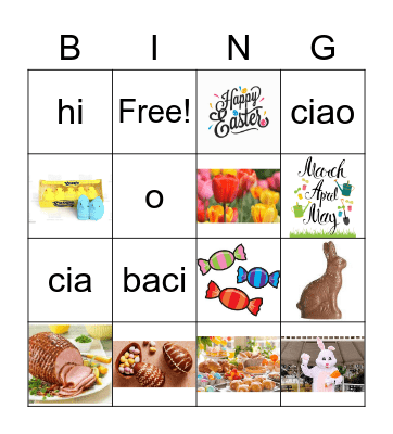 Easter Bingo Card