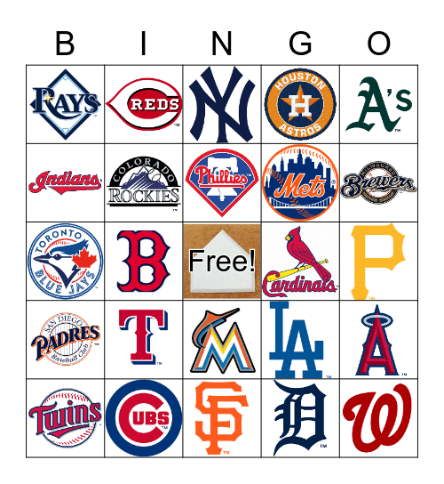 BASEBALL Bingo Card