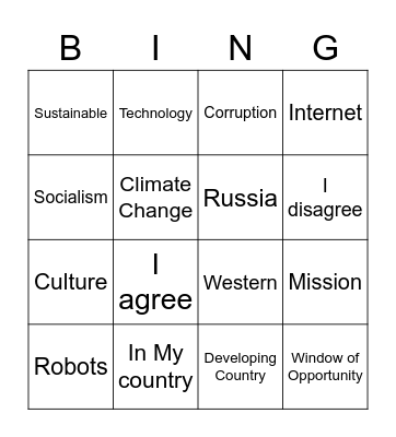 Managing 4th industrial revolution Bingo Card