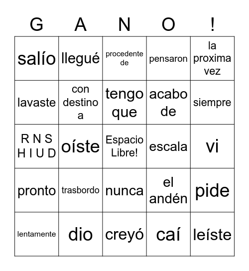 spanish-2-chapter-5-lesson-2-bingo-card