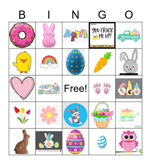 Easter Bingo Card