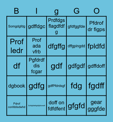 dfsdfsd Bingo Card